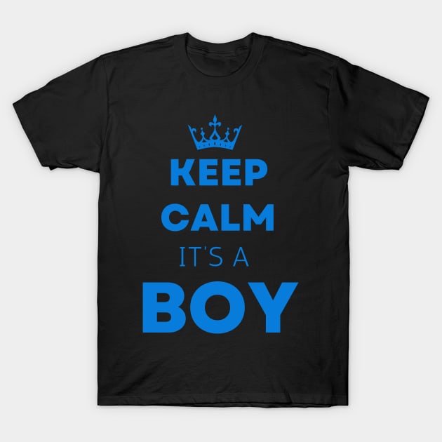 Ceep calm  it's a boy " new mom gift" & "new dad gift" "it's a boy pregnancy" newborn, mother of boy, dad of boy gift T-Shirt by Maroon55